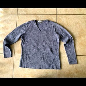 Grey petite sophisticated long sleeve sweatshirt